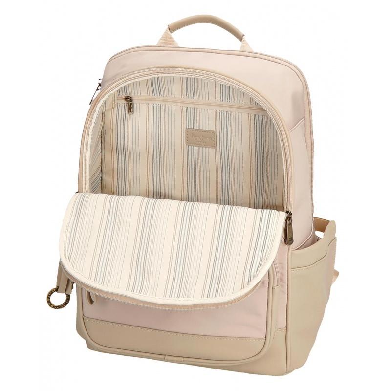 Pepe Jeans Morgan Beige - Batoh na notebook 15", 7922433