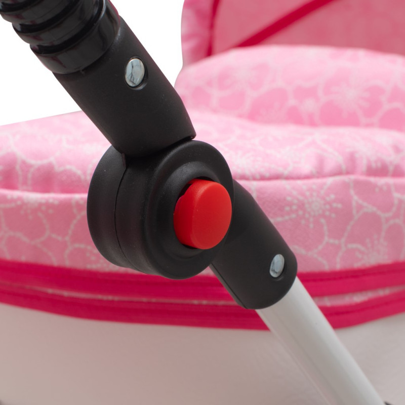 Luxusný detský kočík pre bábiky New Baby COMFORT ružový 4