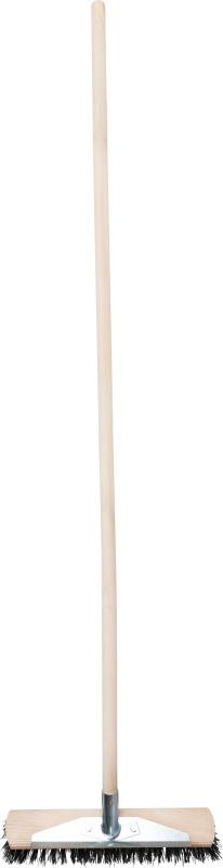 Metla Geco U400.3 DUO WH, 400 mm, štetiny Pvc/oceľ, cestárska, s násadou 2