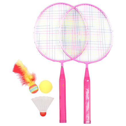 Training Set JR bedmintonová sada ružová