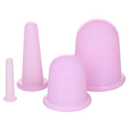 Cups 4Pack masážne silikonové baňky fialová