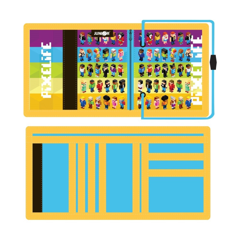 Detská textilná peňaženka Pixelife 1