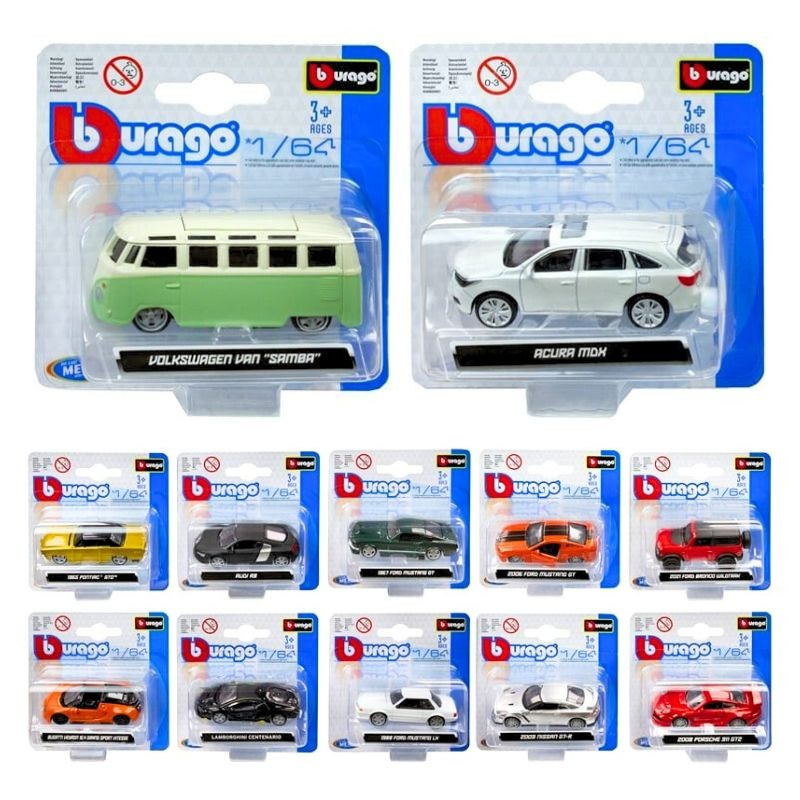 Burago kovové autá - 27 druhov