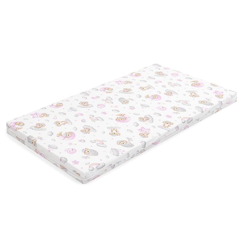 Detský penový matrac New Baby STANDARD 120x60x6 cm koala ružový