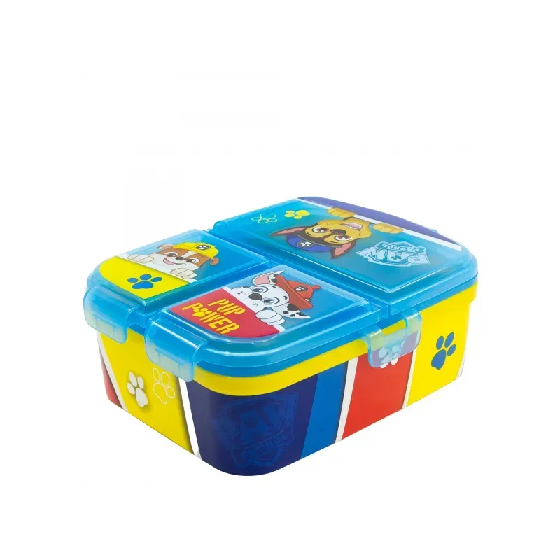 STOR Delený plastový box na desiatu XL, PAW PATROL Blue, 74699