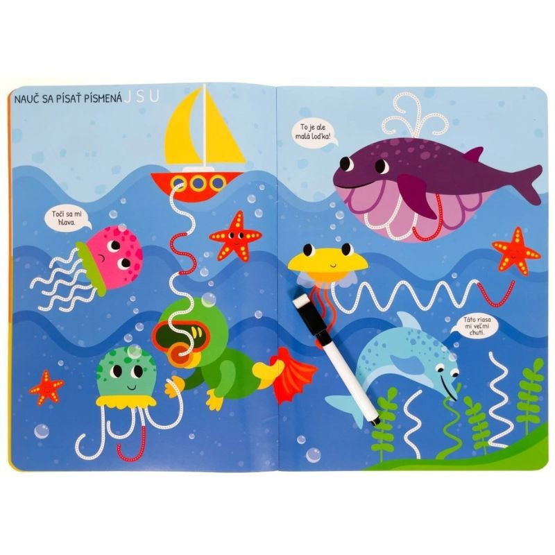 Čiary a písmená - Napíš, zmaž, zopakuj 2