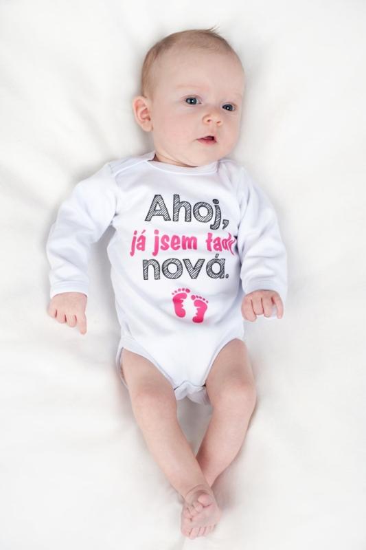 Body s potlačou New Baby Ahoj, já jsem tady nová. 50