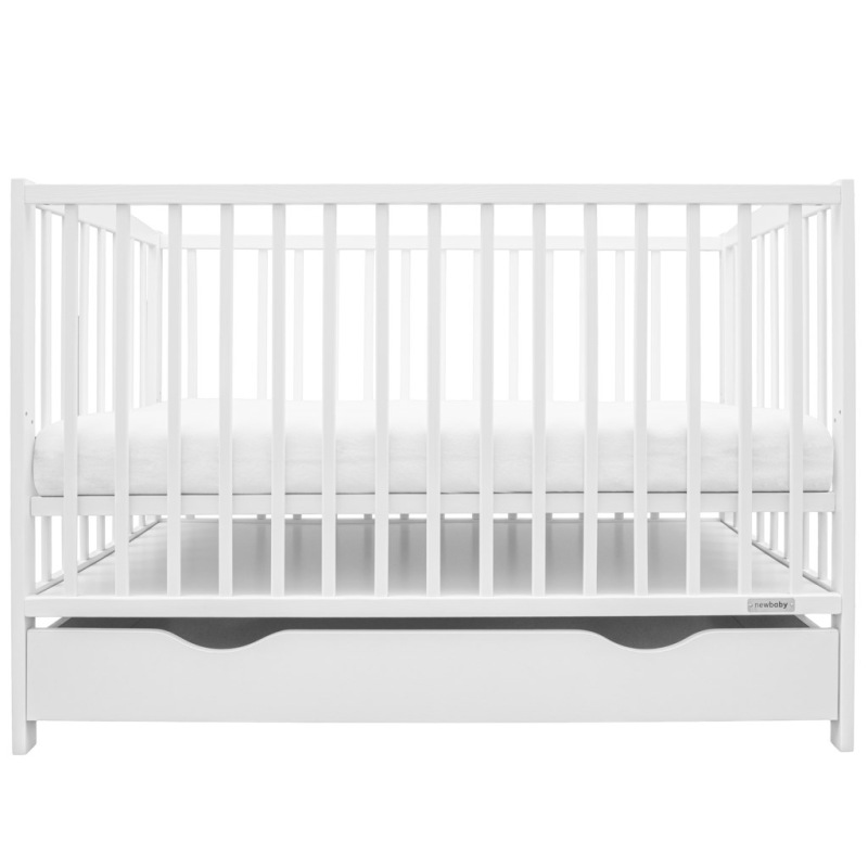 Detská postieľka so šuplíkom New Baby LILLY biela 1