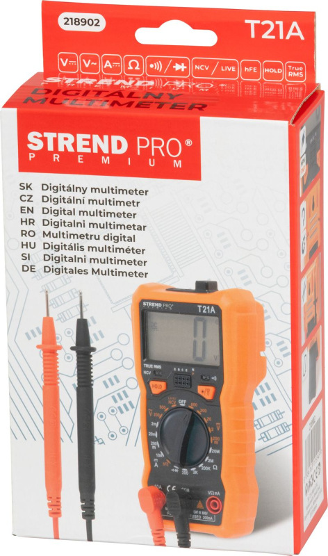 Multimeter Strend Pro Premium, digitálny, 1000A, 20A, 3xAAA 1