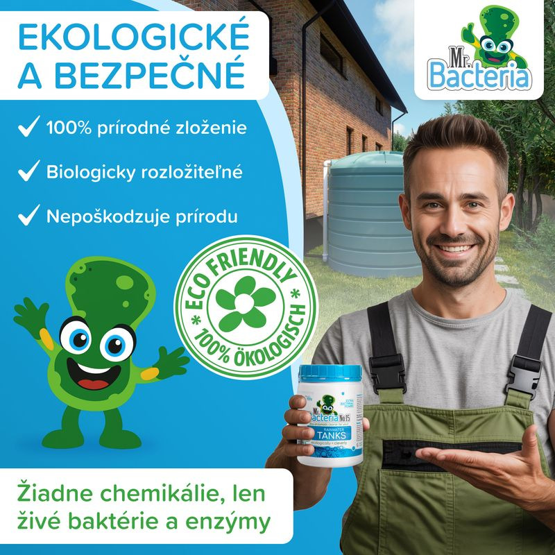 Aktivátor Mr.Bacteria No.15, do nádrže s dažďovou vodou, 500 g 5
