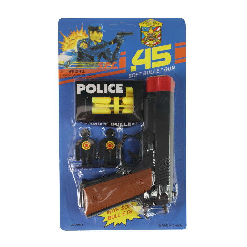 Pištoľ policajná s terčíkmi a nábojmi 2