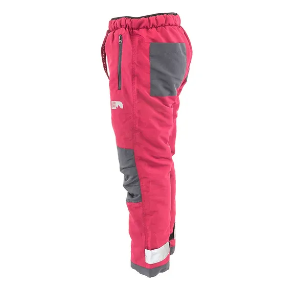 Outdoorové športové nohavice s fleecovou podšívkou, Pidilidi, PD1121-16, bordová