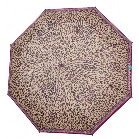 PERLETTI Time, Dámsky skladací dáždnik Leopardato, 26328