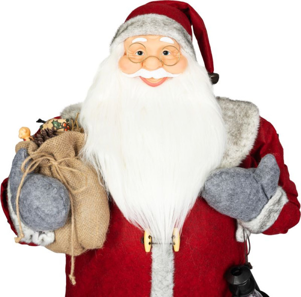 Dekorácia MagicHome Vianoce, Santa, červený, 120 cm 1