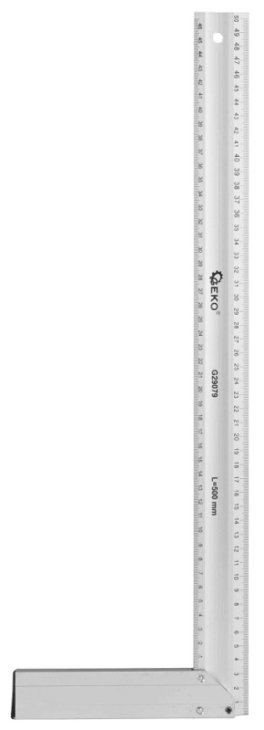 Uholník stolársky hliníkový 500 mm, GEKO 2