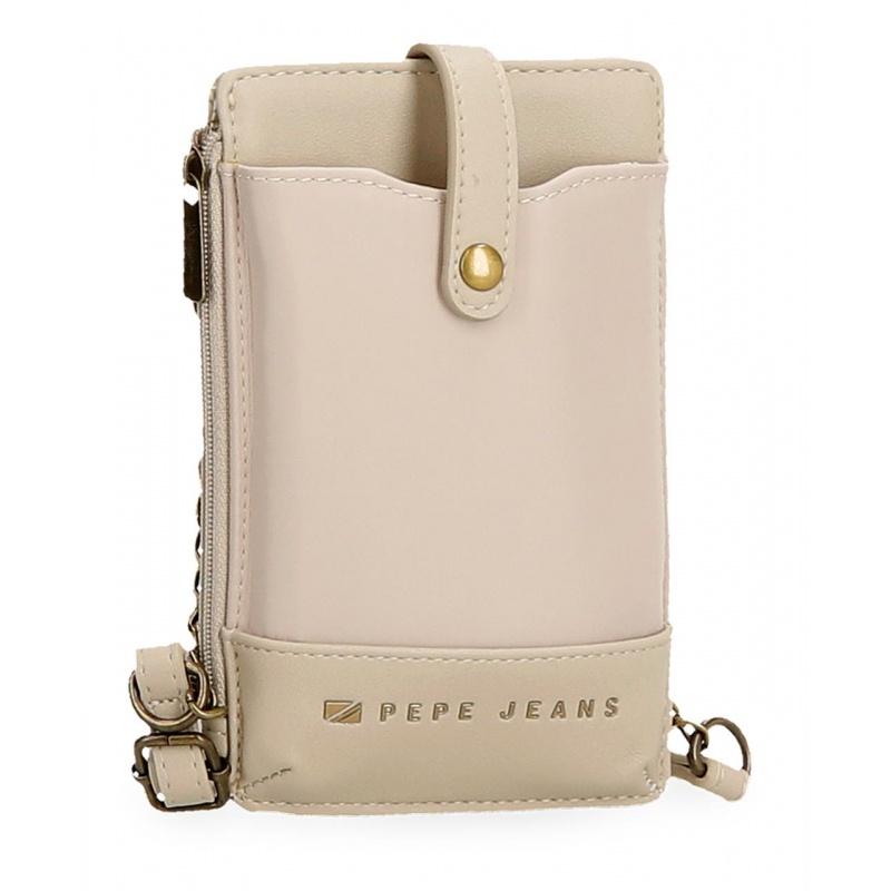 Pepe Jeans Morgan Beige - Kabelka na mobil / Peňaženka, 7925033