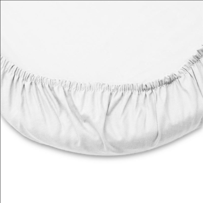 Froté nepremokavé prestieradlo s gumičkou do kočíka New Baby 35x75 biela 1