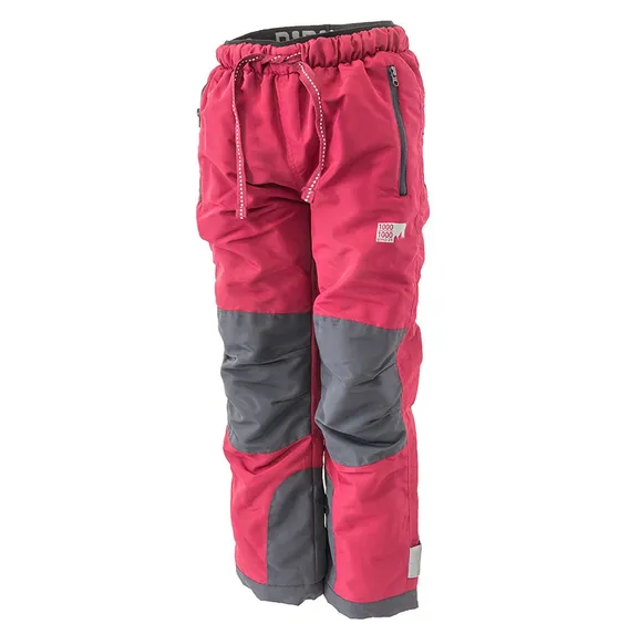 Outdoorové športové nohavice s fleecovou podšívkou, Pidilidi, PD1121-16, bordová