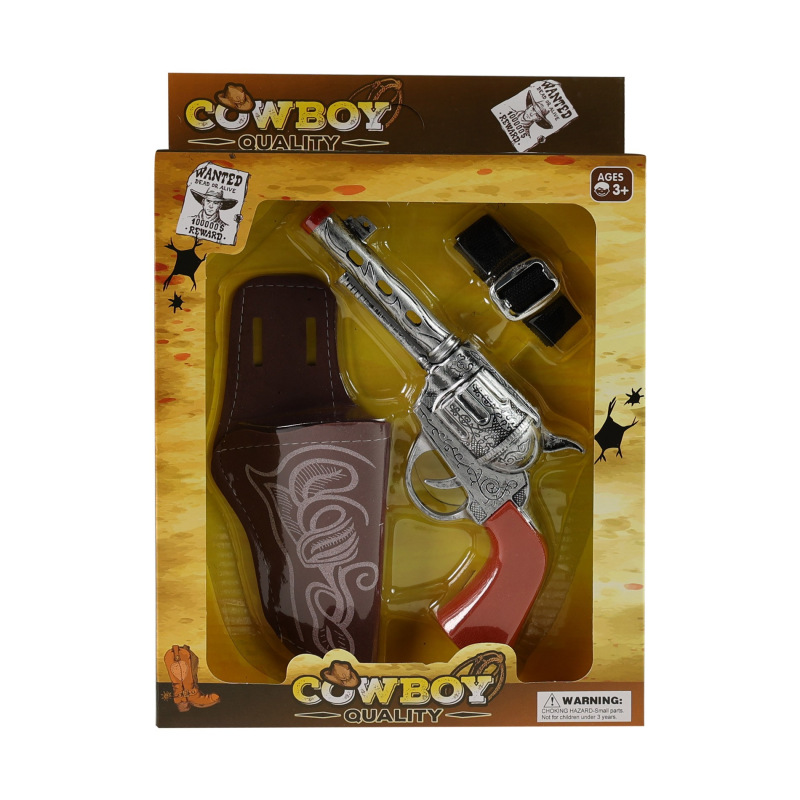 Kovbojská pištoľ s puzdrom a zvukom 2 druhy 1