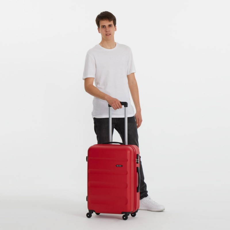 ROLL ROAD Flex Red, Sada ABS cestovných kufrov, 55-65-75cm, 5849464 14
