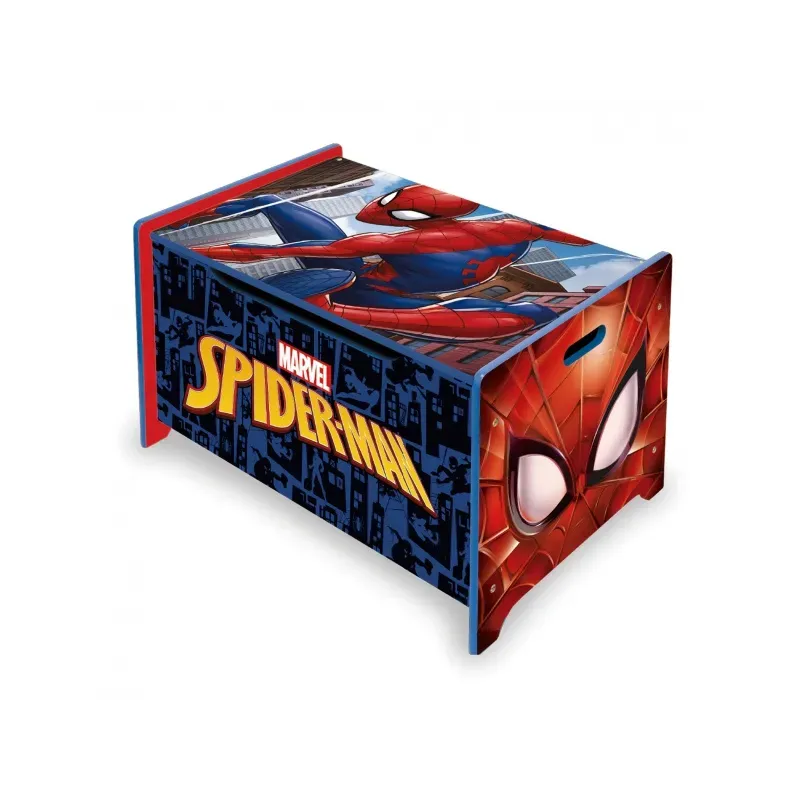 ARDITEX Detský drevený nábytok 2v1 SPIDERMAN Lavica / Box na hračky, SM14179