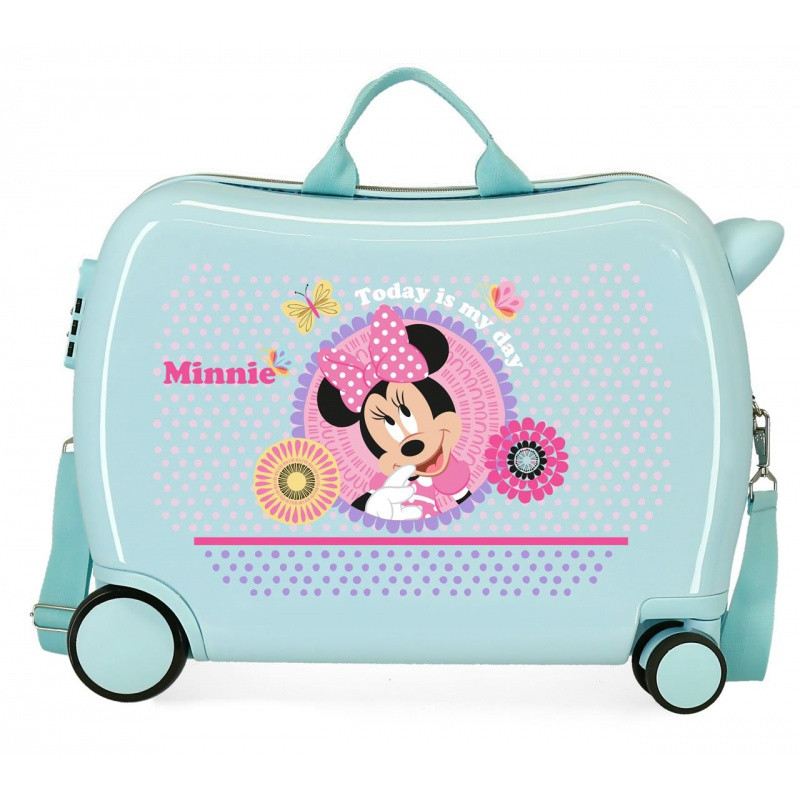 Detský cestovný kufor na kolieskach / odrážadlo MINNIE MOUSE Today Is My Day, 34L, 4999821