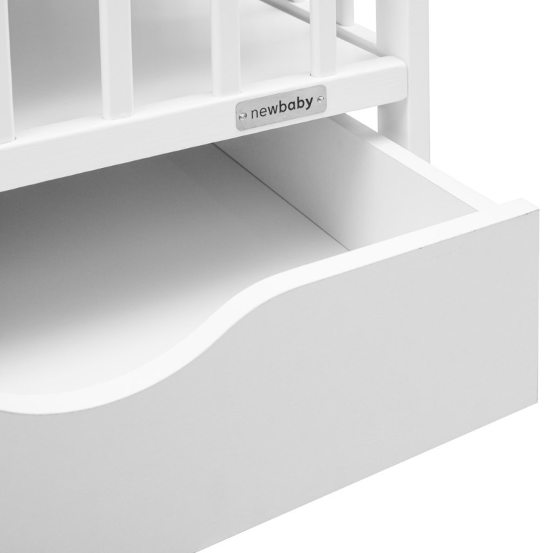 Detská postieľka so šuplíkom New Baby LILLY biela 4