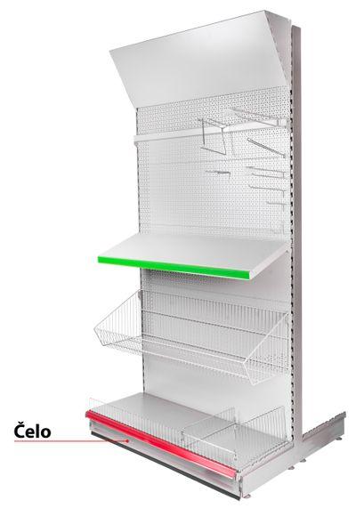 Čelo Racks H11 665 mm - okopový plech s gumenou lištou *S*