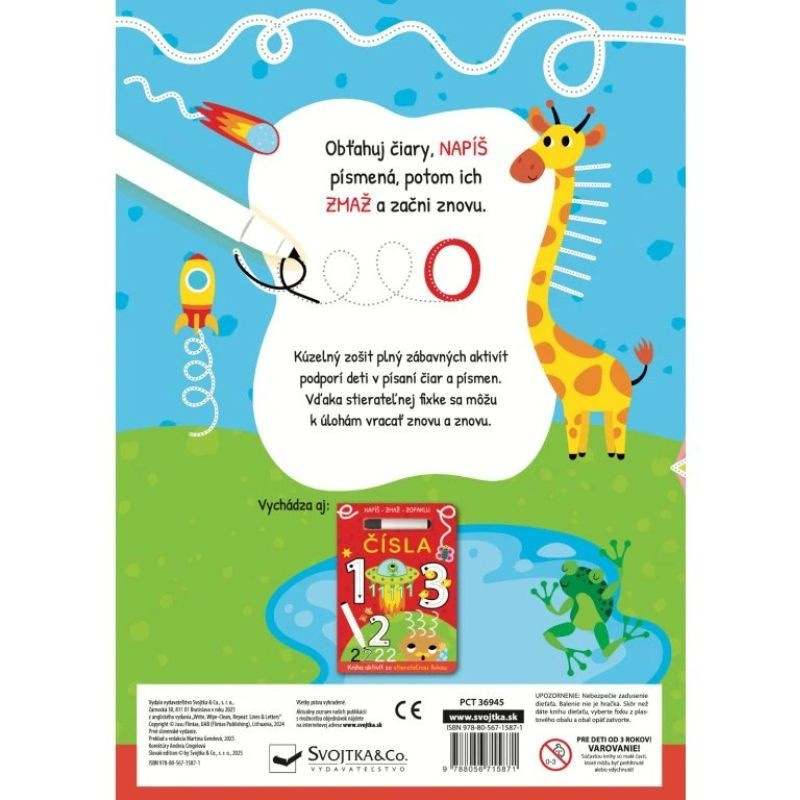 Čiary a písmená - Napíš, zmaž, zopakuj 5