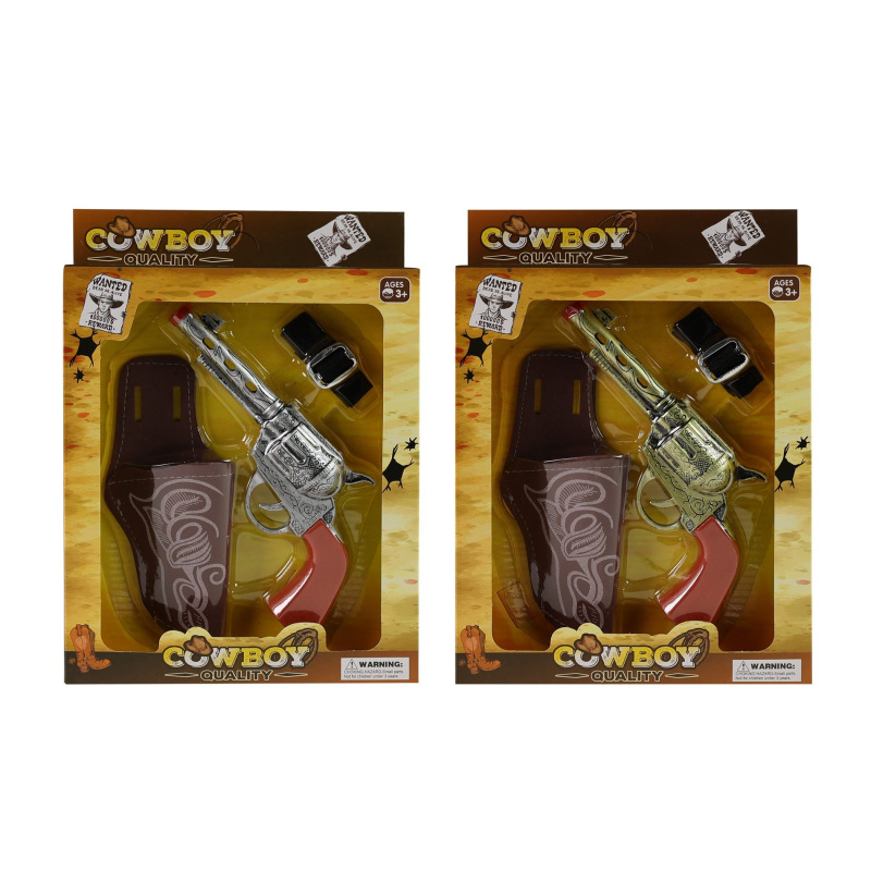 Kovbojská pištoľ s puzdrom a zvukom 2 druhy 4