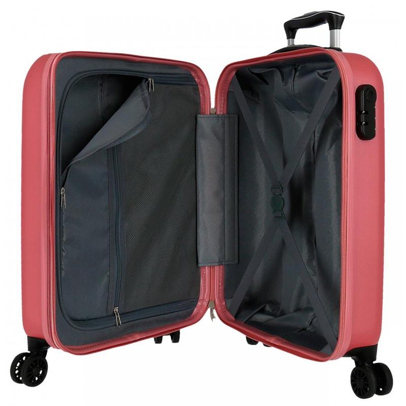 JOUMMA BAGS ABS Cestovný kufor CAMBOYA Rosa, 55x40x20cm, 38L, 5068624 (small exp.)