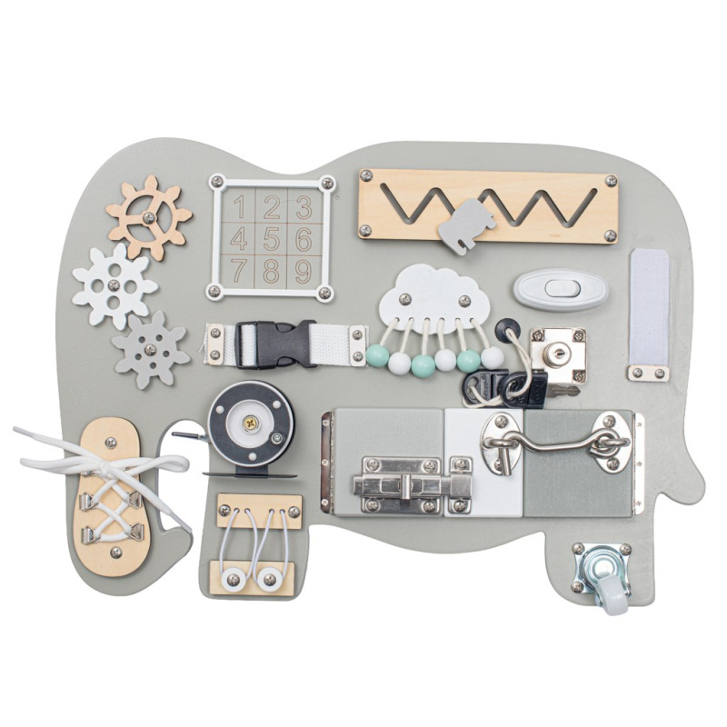 Aktivitná tabuľa Slon Montessori Baby Mix