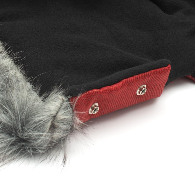 Rukávník na kočiar 2v1 New Baby s kožušinkou red 1