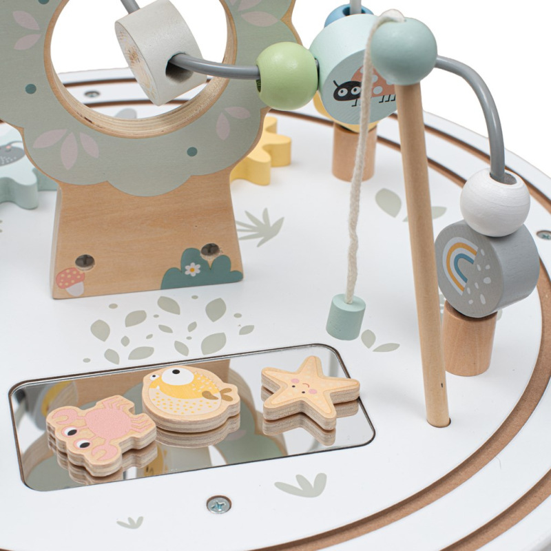 Drevený multifunkčný stolček Montessori Baby Mix 1