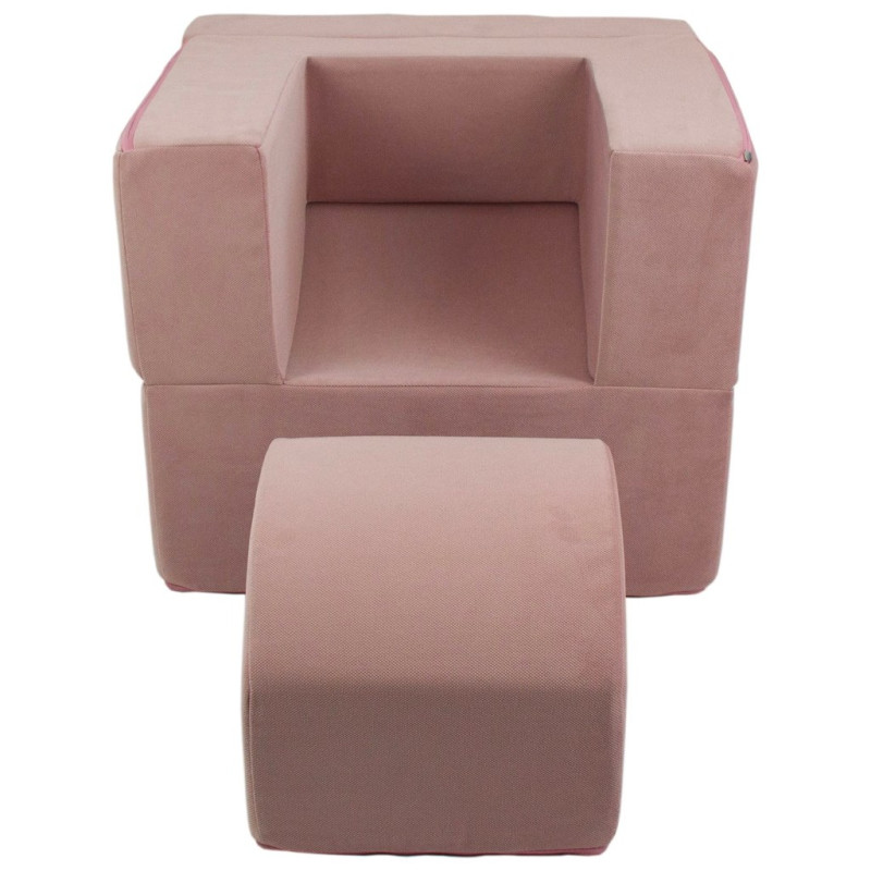 Detské rozkladacie kreslo-leňoška pink 4