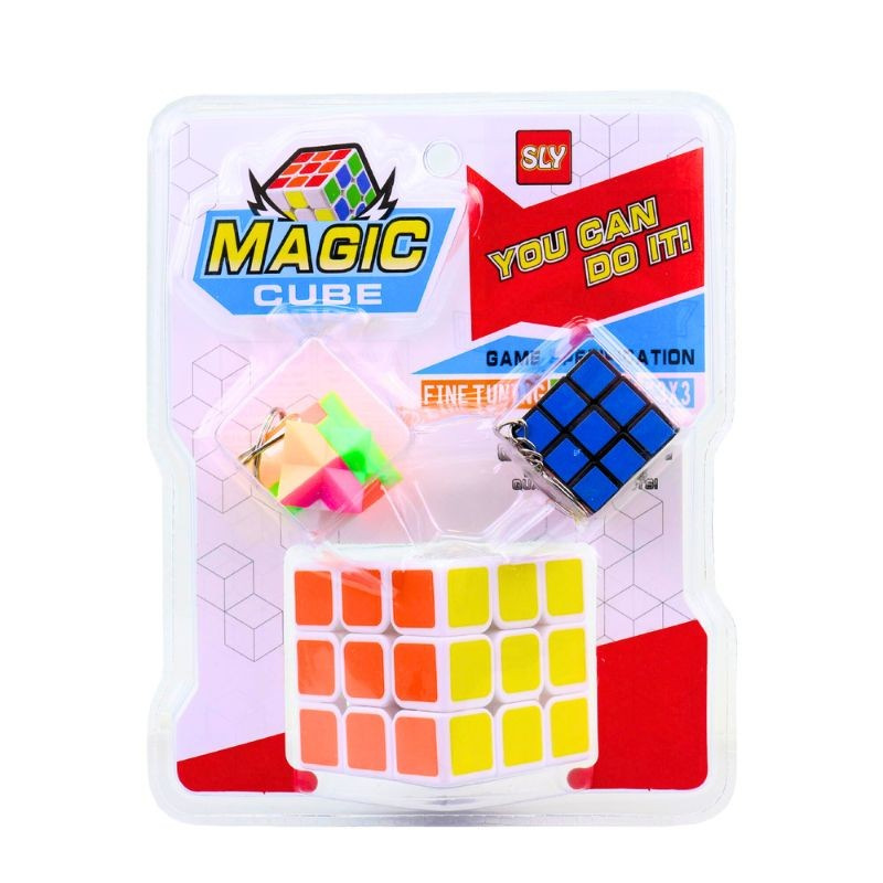 Rubiková kocka s príveskami