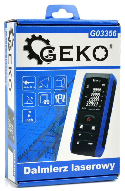 Laserový diaľkomer 60 m, LCD HD, GEKO 7