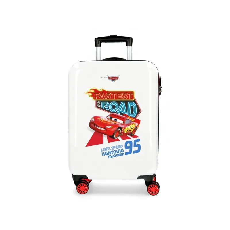 JOUMMA BAGS Luxusný ABS cestovný kufor DISNEY CARS Good Mood, 55x38x20cm, 34L, 4641463