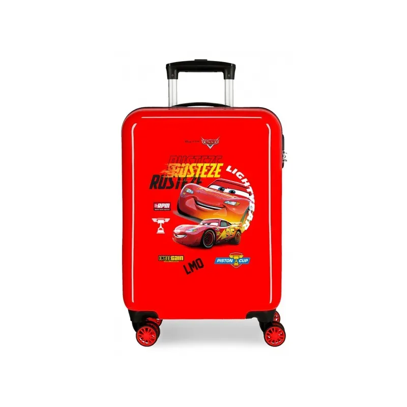 Luxusný ABS cestovný kufor DISNEY CARS Rusteeze Red, 55x38x20cm, 34L, 2391721