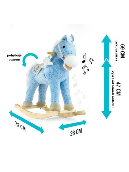 Hojdací koník s melódiou Milly Mally Pony ružový 5