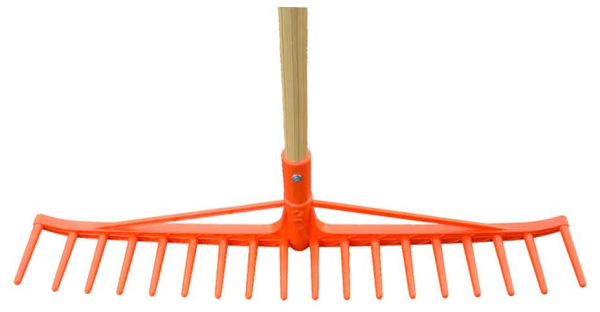 Hrable na seno oranžové, 18-zubové, bez násady, RAMP 3