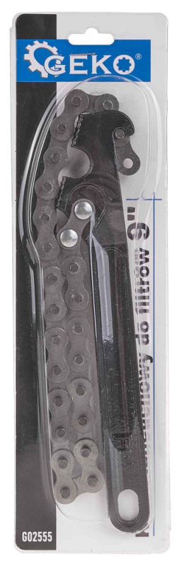 Kľúč reťazový na olejový filter, rukoväť 225mm, reťaz 480 mm, GEKO 2