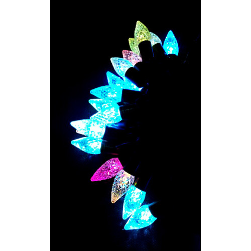 Reťaz MagicHome Vianoce Mensa, 36 LED červené/modré/zelené, 220 V, 50 Hz, IP 20, interiér, L-5,26 m