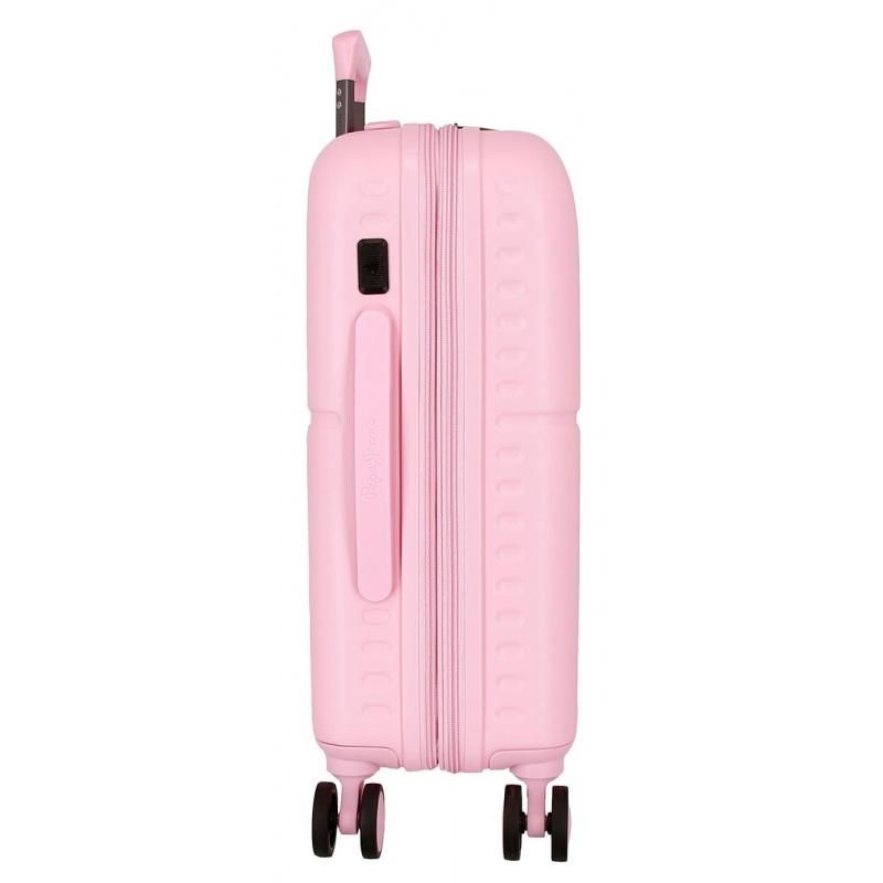 PEPE JEANS Highlight Light Pink, ABS Cestovný kufor, 55x40x20cm, 37L, 768862C (small exp.) 1