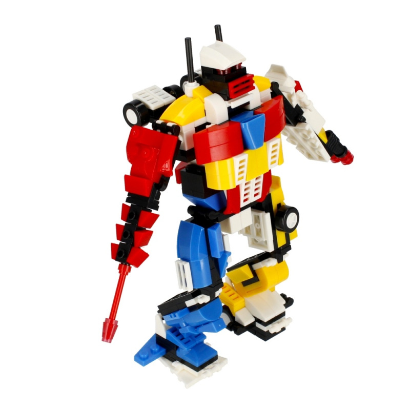 Stavebnica Robot Bojovník - 4 druhy 8
