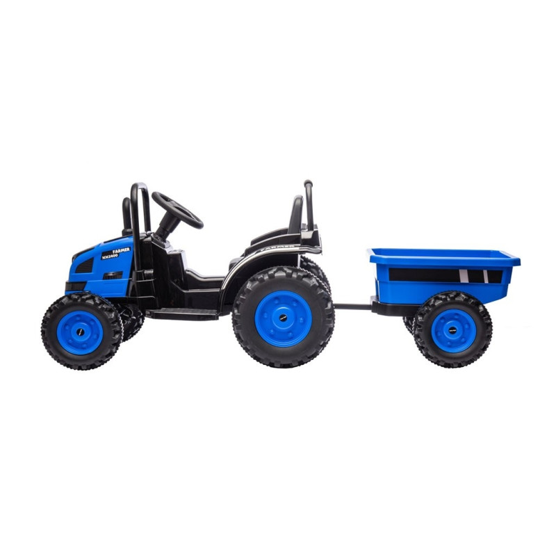 Elektrický traktor s prívesom Milly Mally Farmer modrý 4