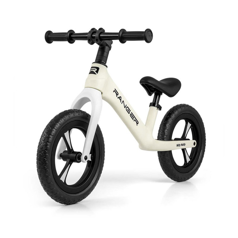 Detský balančný bicykel Milly Mally Ranger White