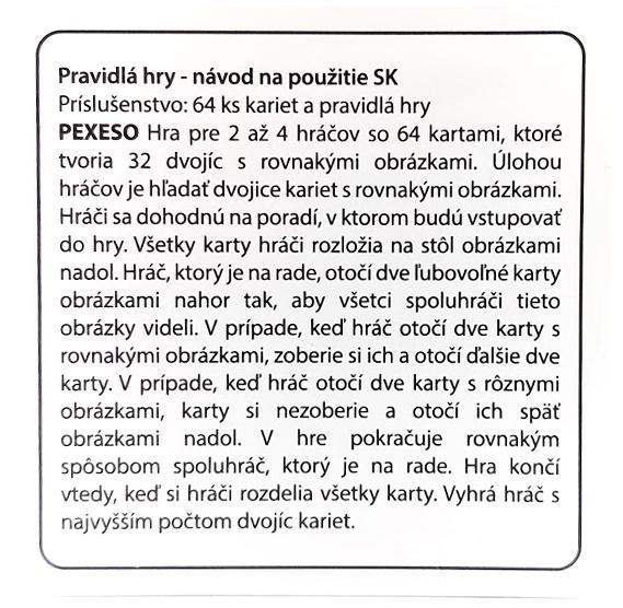 Pexeso v krabičke Tatry