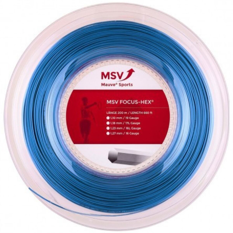 MSV Focus HEX tenisový výplet 200 m modrá 1,27 mm