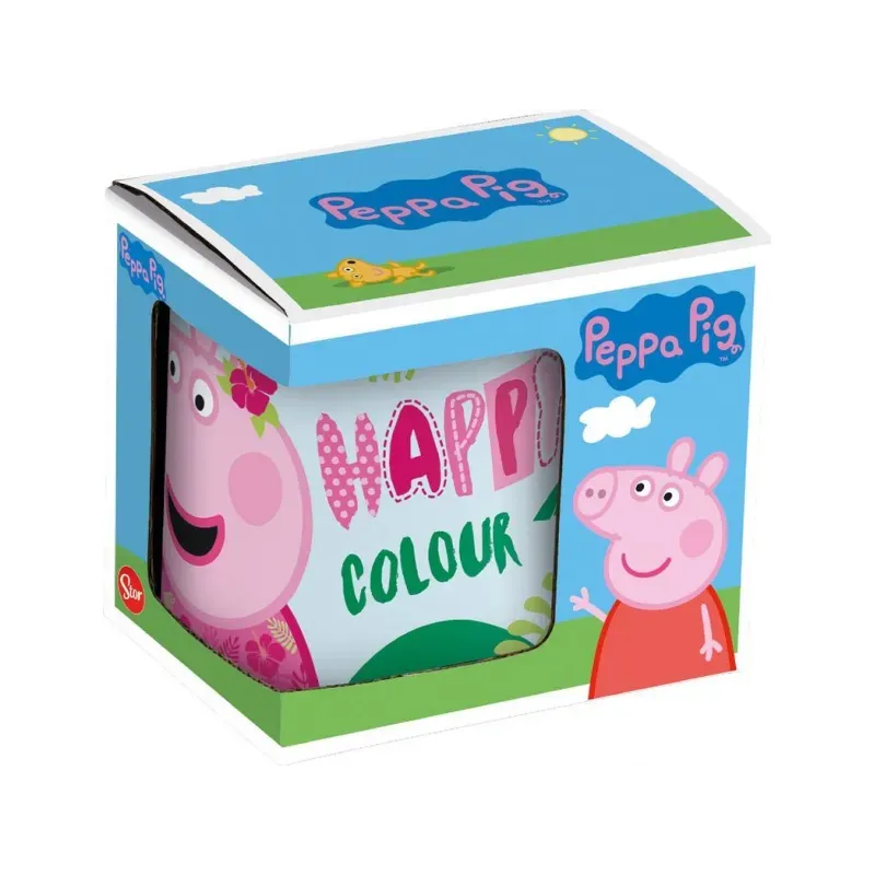 STOR Keramický hrnček PEPPA PIG Happy, 325ml, 20102